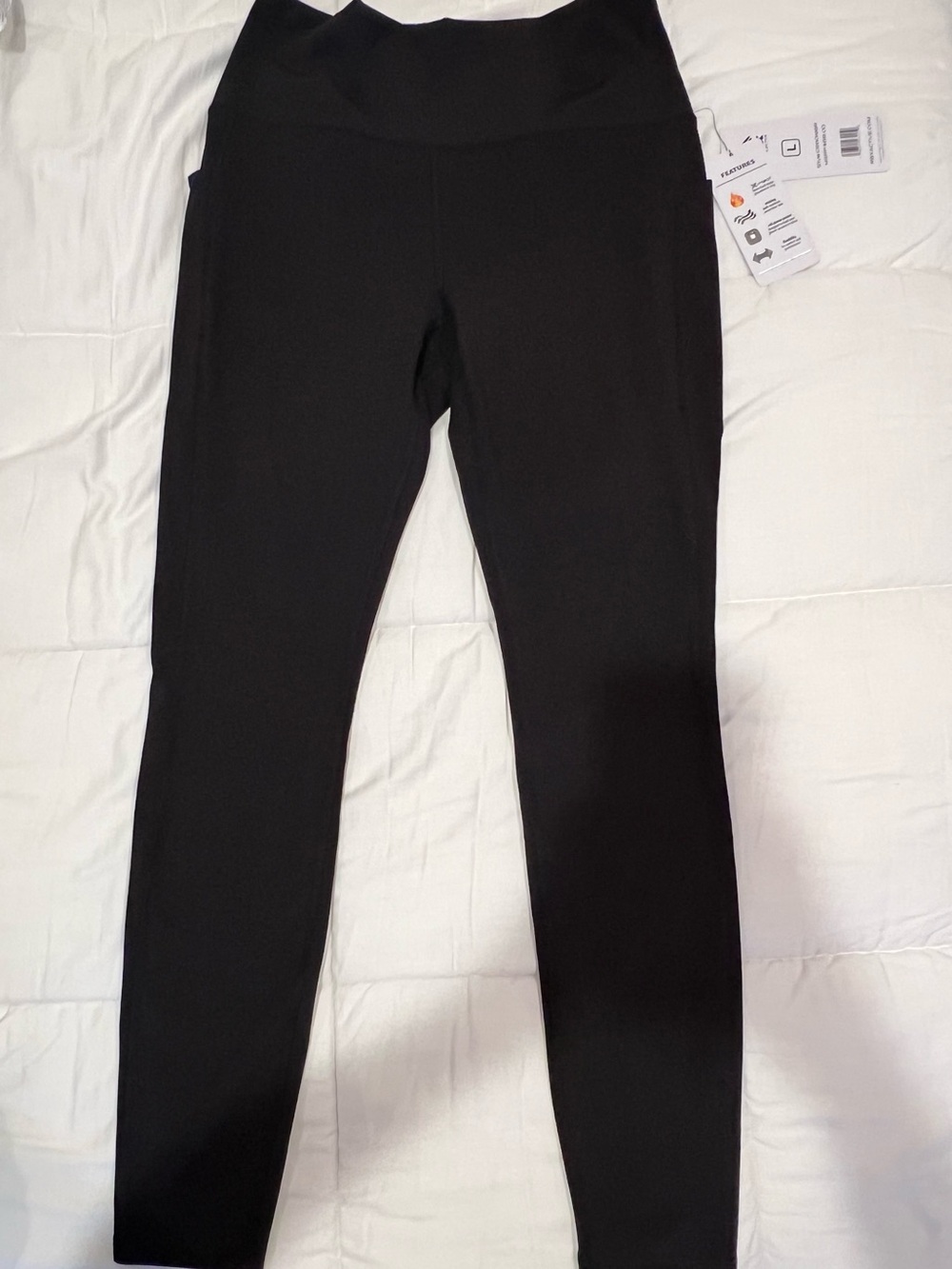 RBX Black Athletic Leggings Women Large